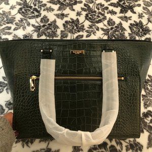 KATE SPADE NWT Green Leather Tote